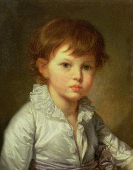 Jean-Baptiste Greuze ''Portrait of Count Stroganov as a Child oil painting picture
